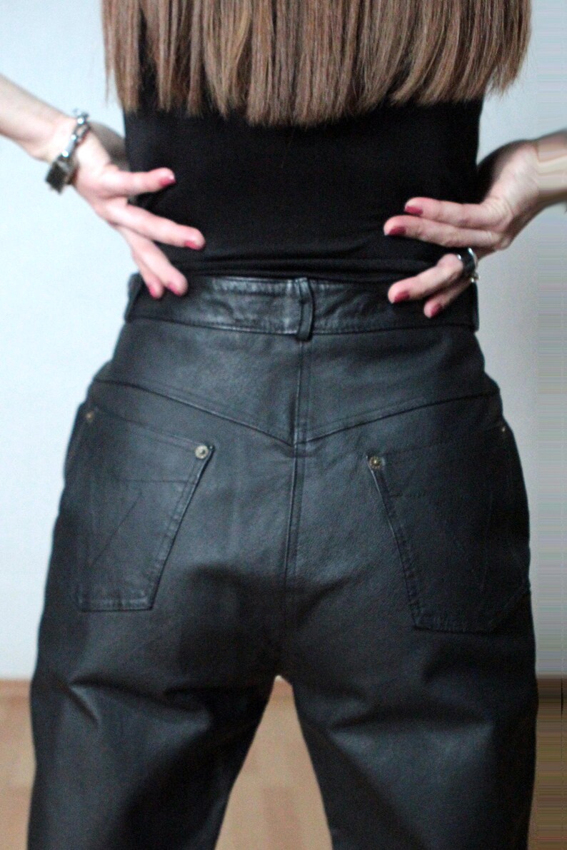 Womens leather pants high waisted
