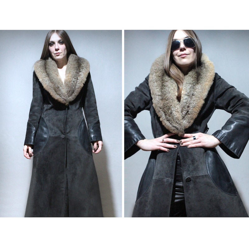 Retro Suede Solid Notch Collar Coat main image 0