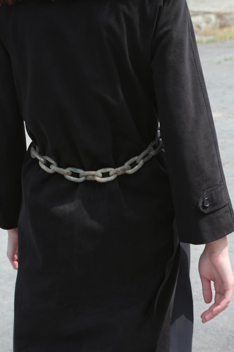 long black trench coat