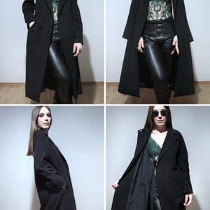 long black trench coat