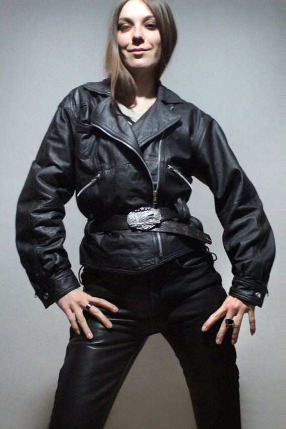70s ハーレーダビッドソンleather jacket USA製　LENジップ 70s ハーレーダビッドソンleather jacket USA製 LENジップ