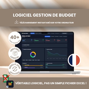 Logiciel de Gestion de Budget Intelligent en Français | Pas un simple fichier Excel | Suivi des dépenses et épargnes