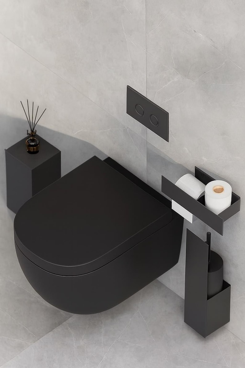 toilet paper holder
towel holder
toilet paper storage
toilet paper shelf
toilet paper hanger
paper towel holder
bathroom storage
bathroom cabinet
bathroom shelf
bathroom organizer
wall mounted shelf
powder coated steel
towel bar shelf