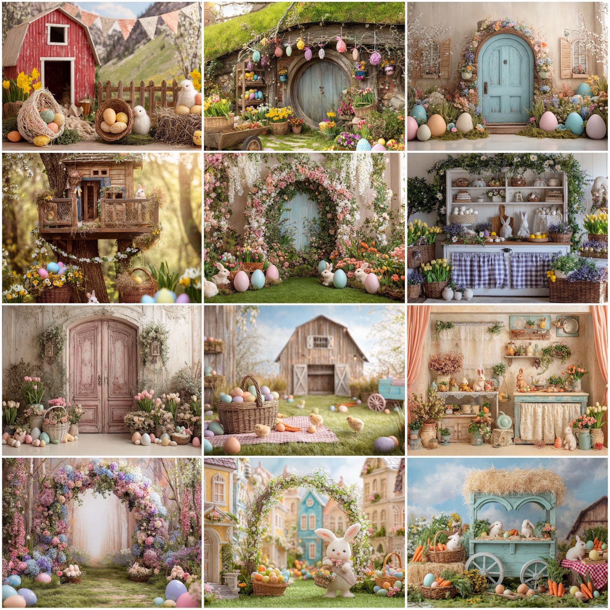 Easter Digital Backdrop Mega Bundle, Spring Photography Backgrounds ...