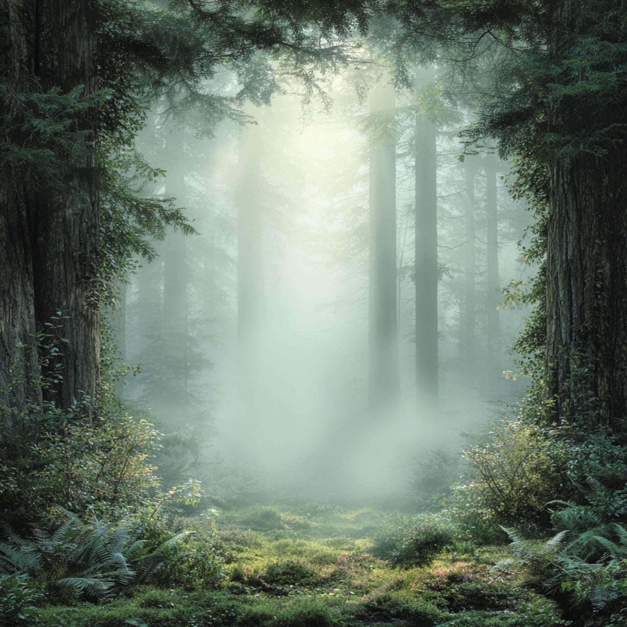 Misty Forest Digital Backdrop Bundle, Enchanted Woods Photography ...