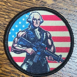 Stimmungs Aufnäher: "What würde George Do""  LIMITED EDITION / Nur 10 werden gemacht werden (Hook & Loop)