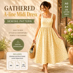 A Line Dress Pattern - Etsy A Line Dress Pattern - Etsy