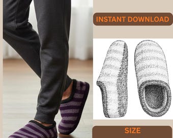 Slipper Boots Sewing Pattern Pdf,  Cozy Fleece Indoor Slippers, Winter Slippers, DIY Men's & Women Slippers, personalized slippers