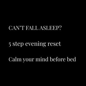 Evening Calm Ritual PDF | 5 Step Sleep Routine | Calm Mind Before Bed | Night Reset for Better Sleep