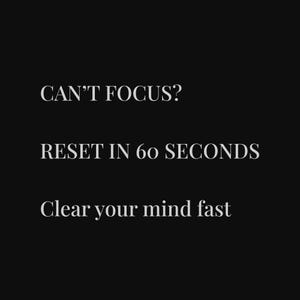 1-Minuten Fokus-Reset Audio, Mentale Klarheit Meditation für Arbeit & Studium, QuickReset MP3