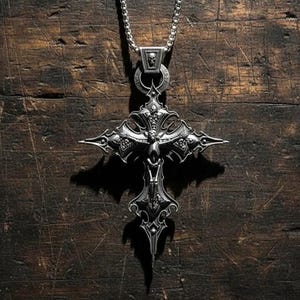 Skull Cross Necklace - Etsy