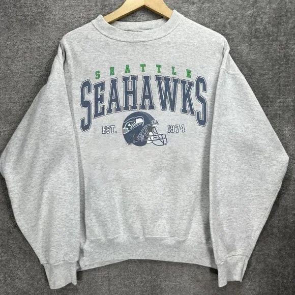 Seattle Seahawks 1976 Embroidered Unisex Shirt, Seahawks Nfl, American Football, NFL Embroidery Hoodie, NFL Sweatshirt Sweatshrt Sand M | Sol Design