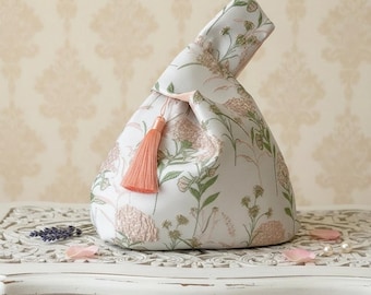 Embroidered Evening Purse • Elegant Retro Square Handbag for Weddings