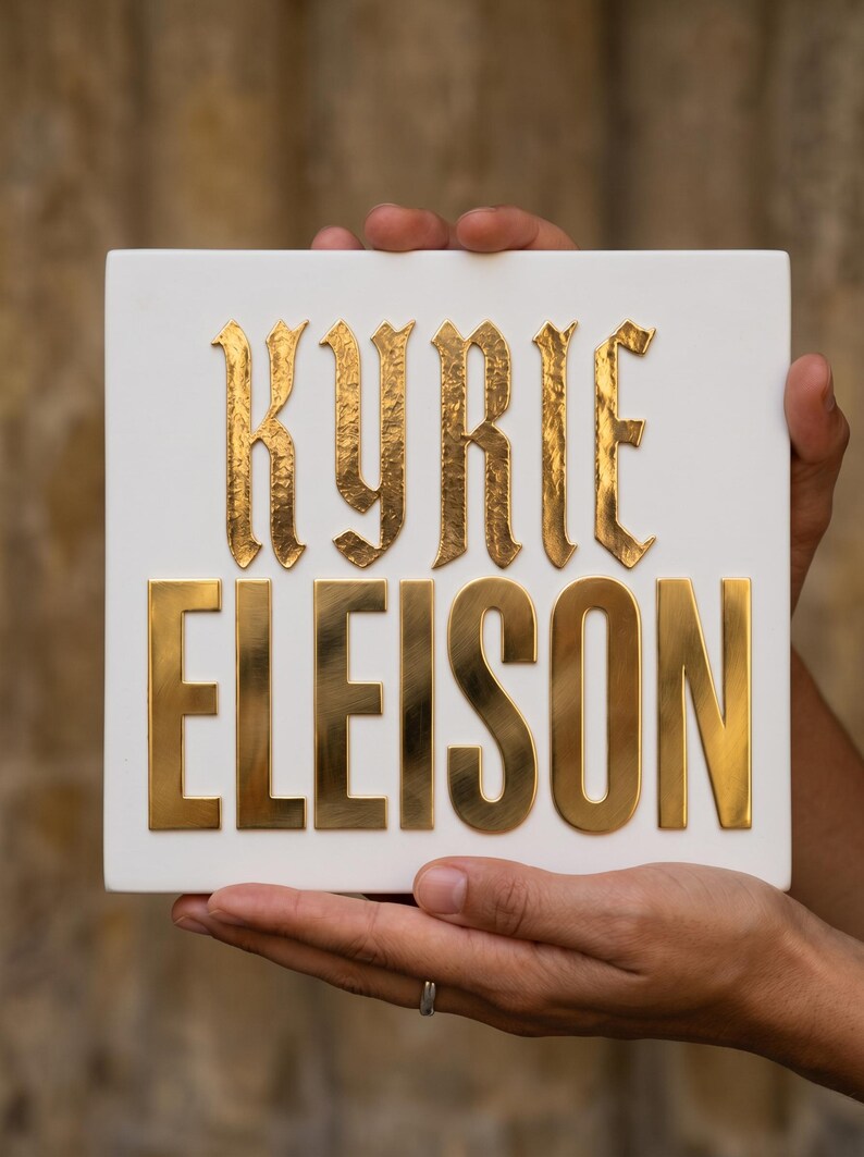 Kyrie Lettering Kyrie Eleison PNG, Graphic Png, Religious Png, Spring Png, Jesus Png ...