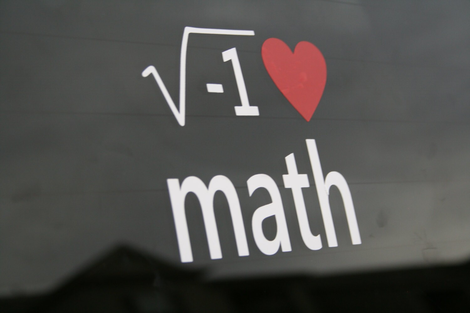 I Love Math Bumper Sticker / Window Decal Etsy