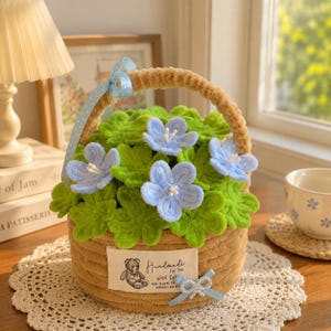 Pipe Cleaner Flower Basket PDF Pattern | Chenille Stem Tutorial | Digital Download | DIY Craft | Home Decor