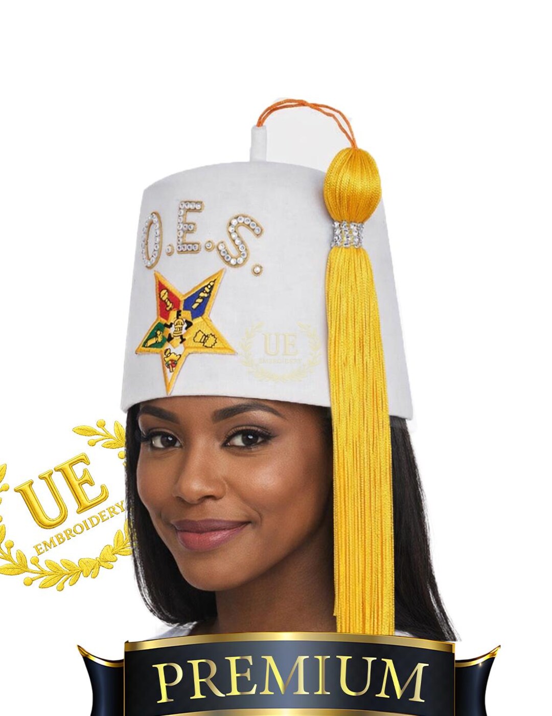 OES Order of the Eastern Star Rhinestone 1 ″ Fez Hat - Etsy