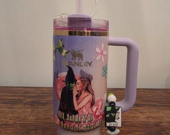 Custom Made Wicked Witch Target Sparkle 30oz Stanley Quencher Tumbler NWT