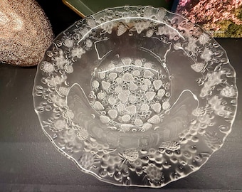 Whimsical Mikasa Strawberry Crystal Bowl