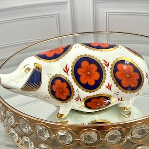 Royal Crown Derby Pig - Etsy