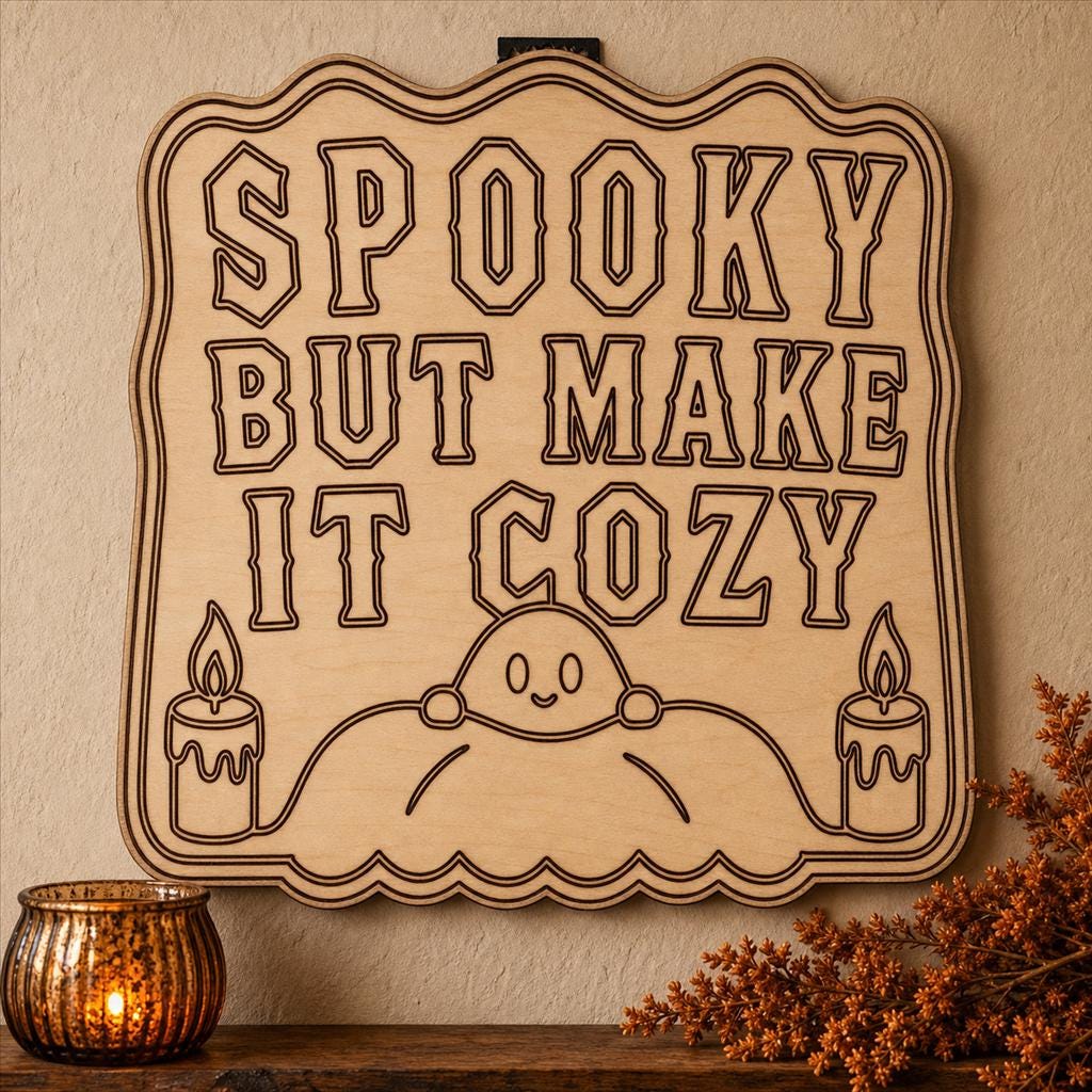 Funny Haunted Sign SVG DXF Bundle, 4 CNC Laser Cut Files