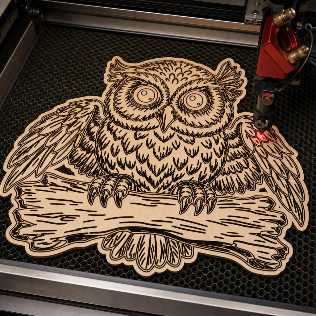 Bird SVG DXF Bundle, 4 CNC Cut Files for Laser, Router, Glowforge, Cricut image 5