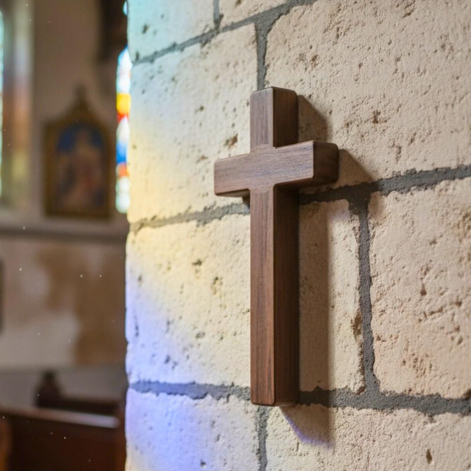 Cross with Hidden Compartment CNC Files, Custom Text, DXF and STL Digital Download image 2