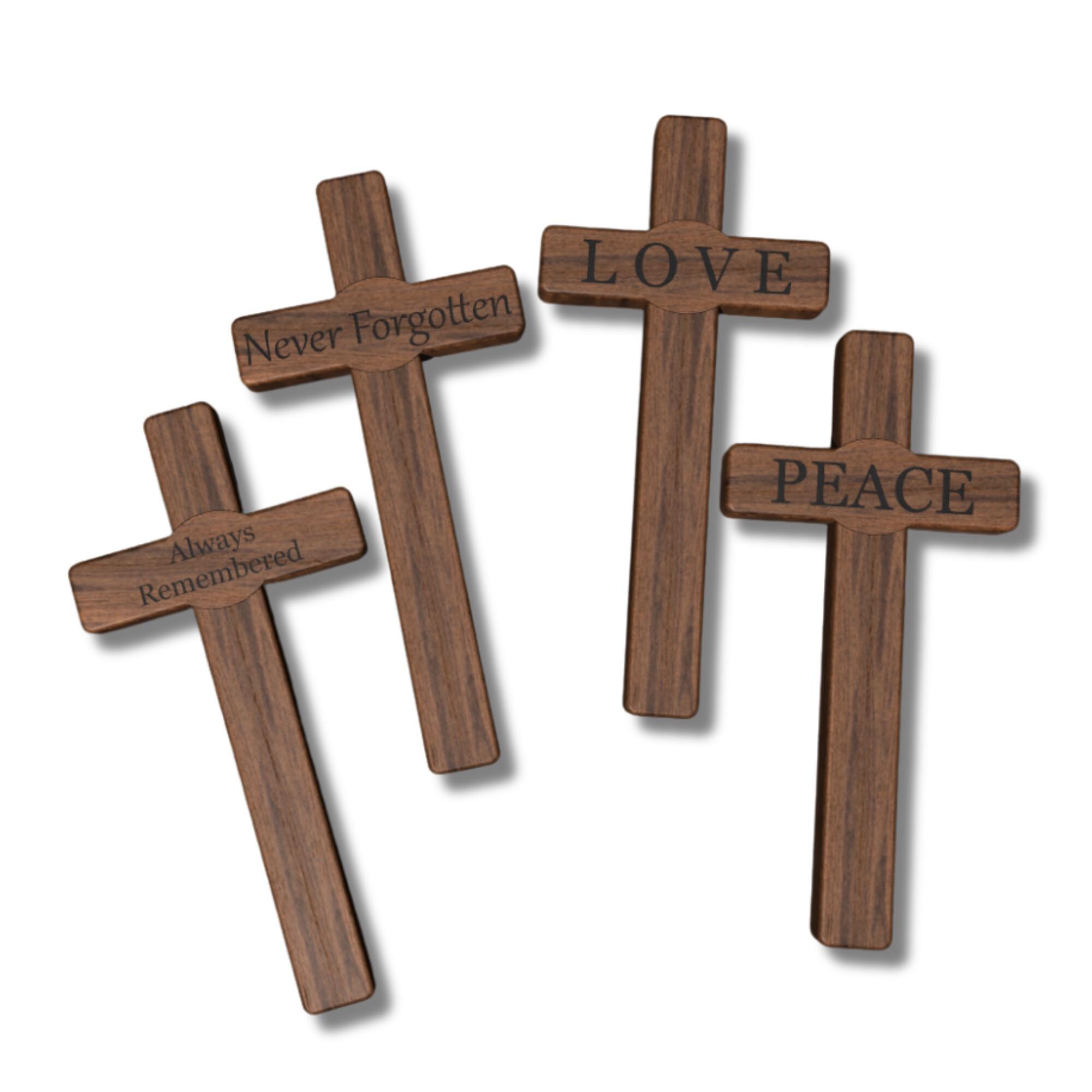 Cross with Hidden Compartment CNC Files, Custom Text, DXF and STL Digital Download image 6