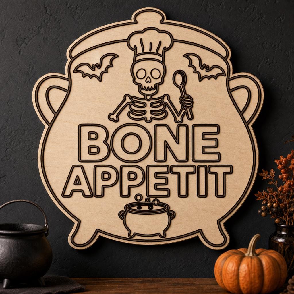 Funny Haunted Sign SVG DXF Bundle, 4 CNC Laser Cut Files image 3
