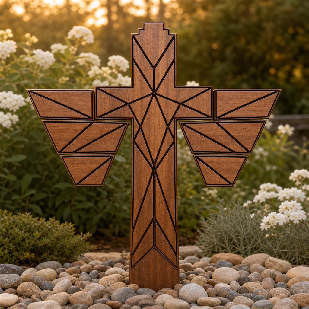 Memorial Cross SVG DXF Bundle, 4 CNC Laser Cut Files image 5