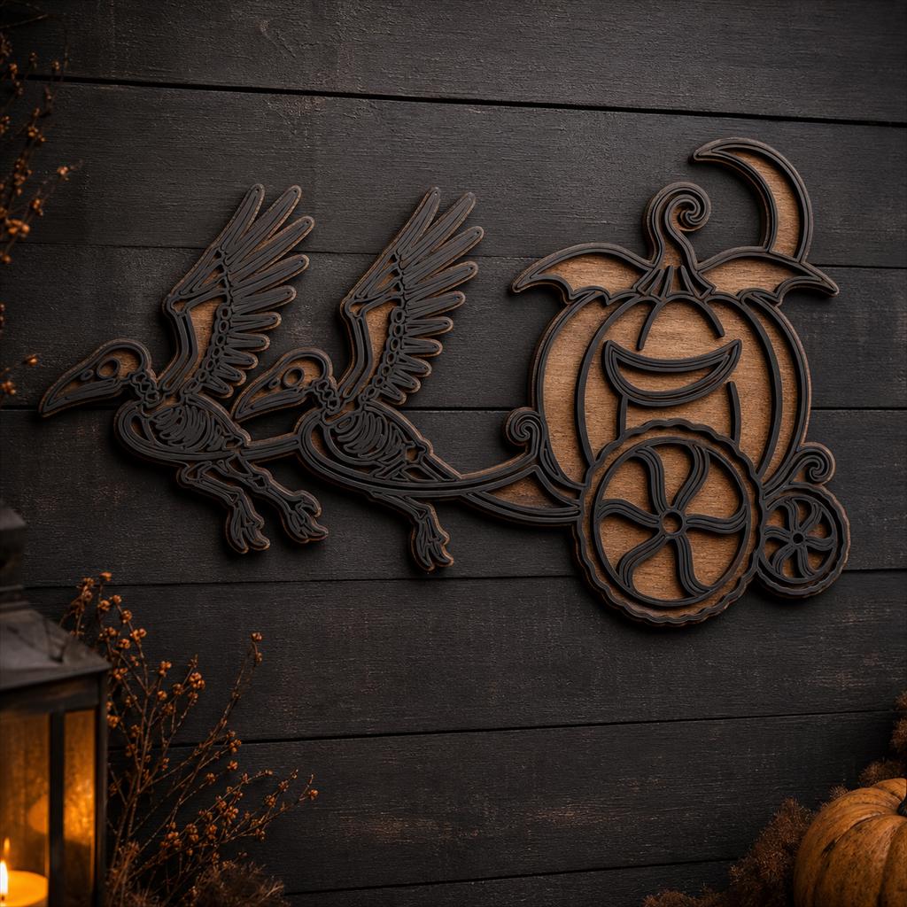 Sinister Pumpkin Nightmare SVG DXF Bundle, 4 CNC Laser Cut Files