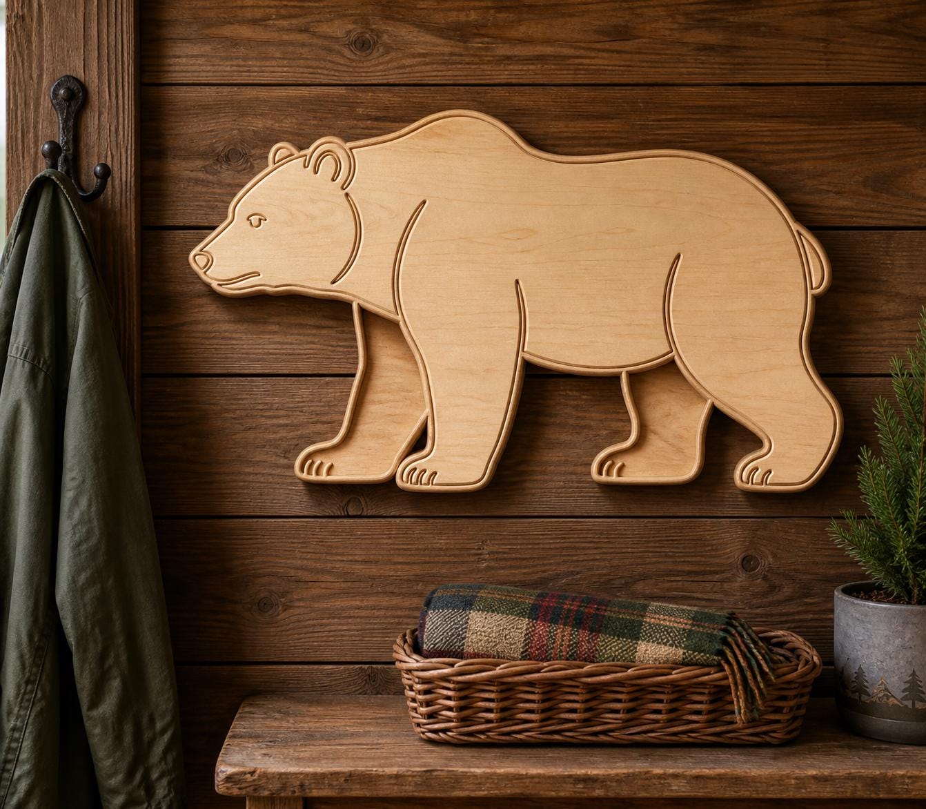 Bear SVG DXF Bundle, 4 CNC Router and Laser Cut Files