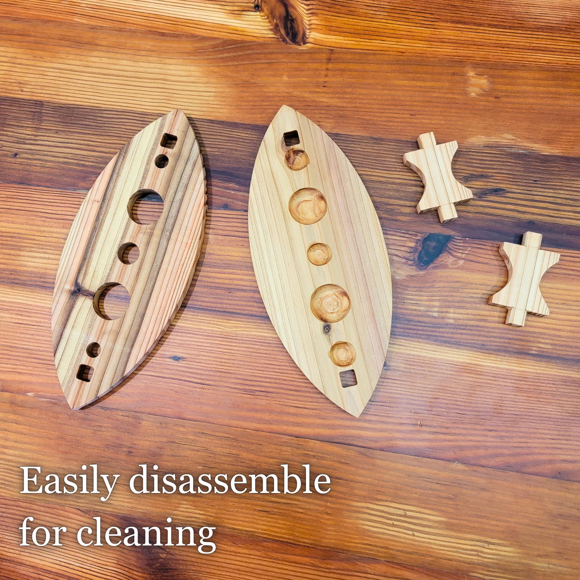 Artisan Toothbrush Holder CNC Files, Boat-Style Design, DXF and STL Digital Download image 5