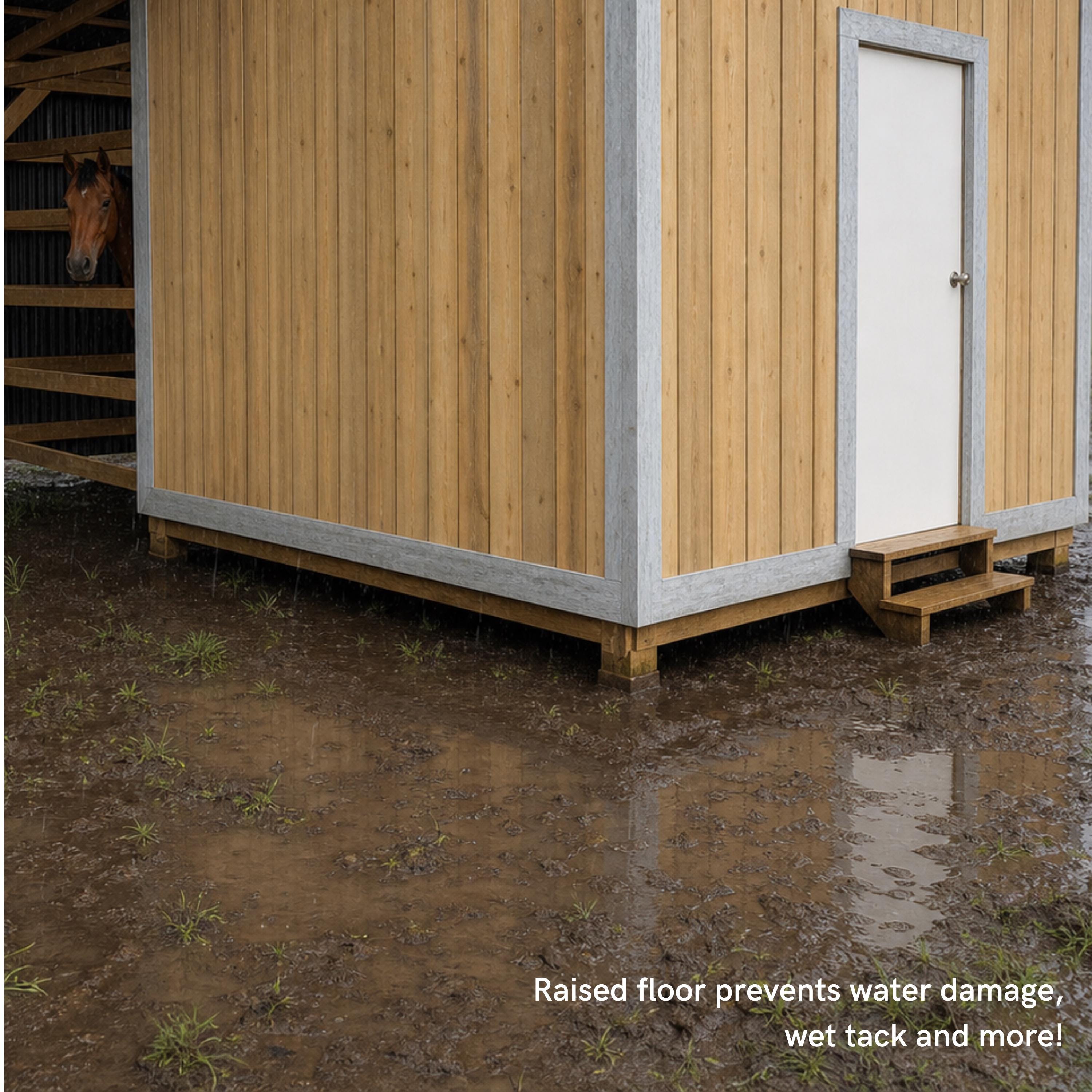 36x24x10 Pole Barn and 12x12 Tack Room Plans | Digital Building Guide Bundle image 5