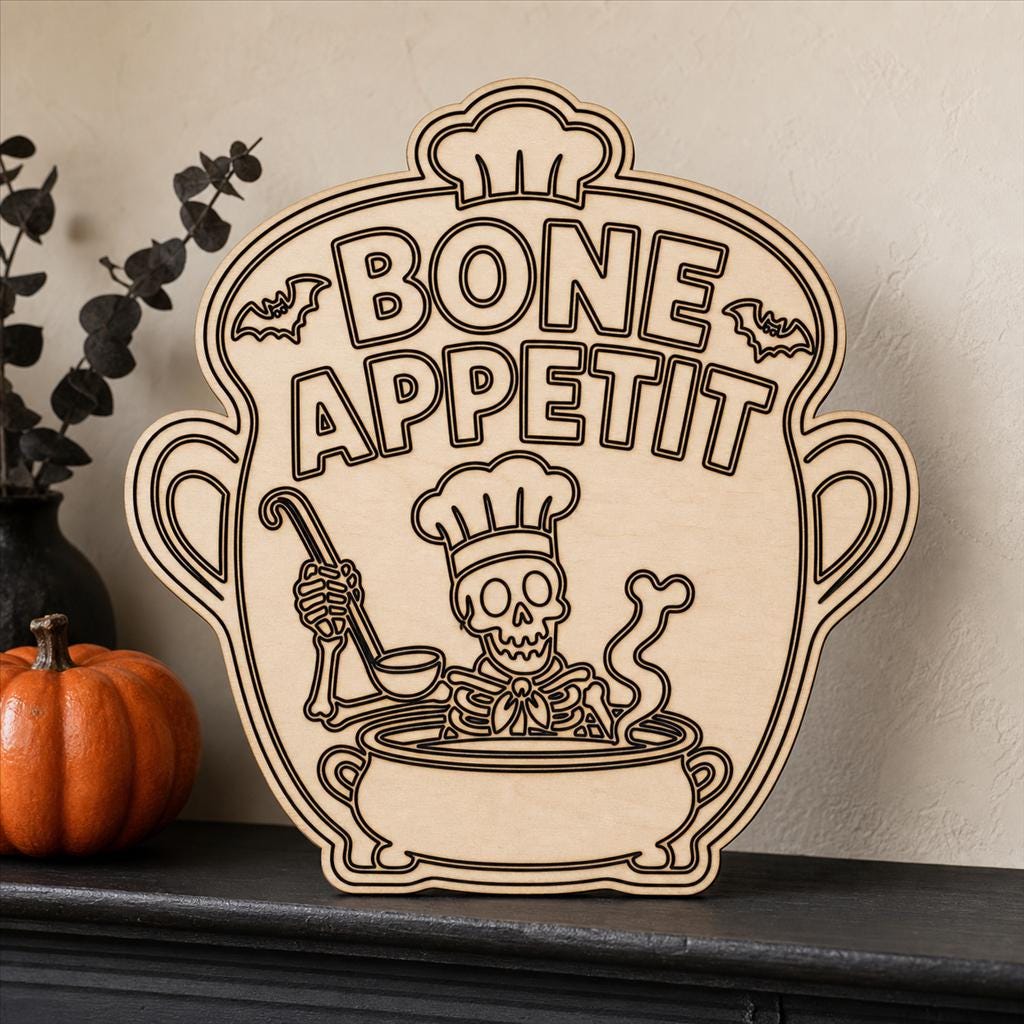 Funny Haunted Sign SVG DXF Bundle, 4 CNC Laser Cut Files image 3