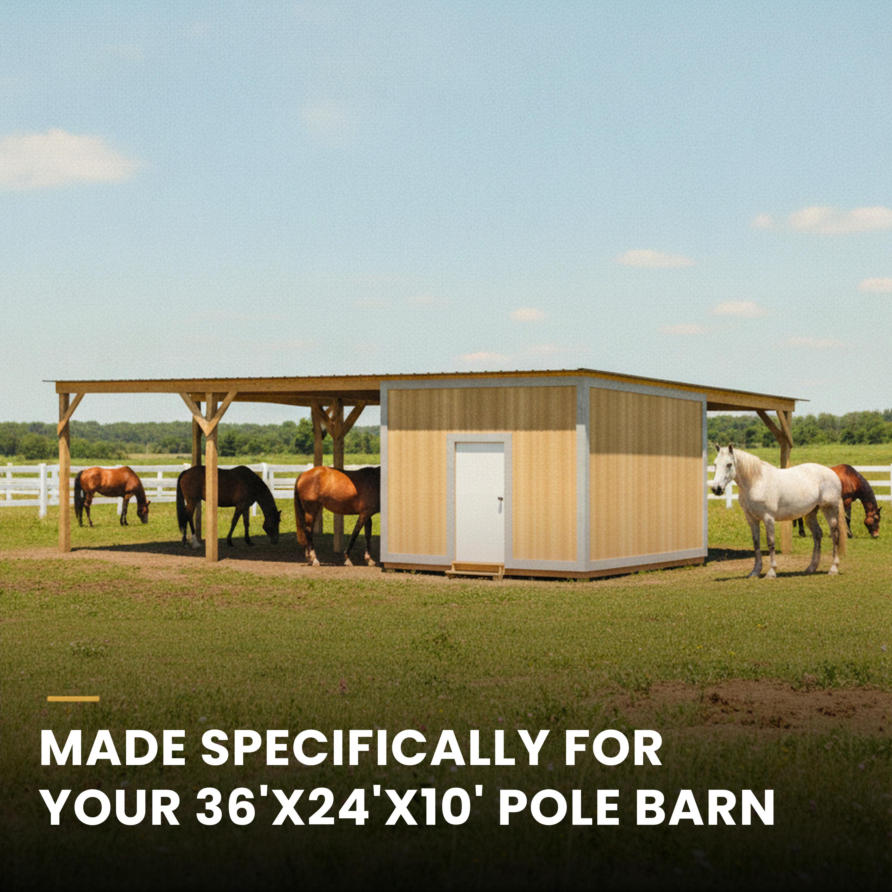 12x12 Tack Room Plans for Pole Barn, DIY Guide with Blueprints (Digital Download) image 3