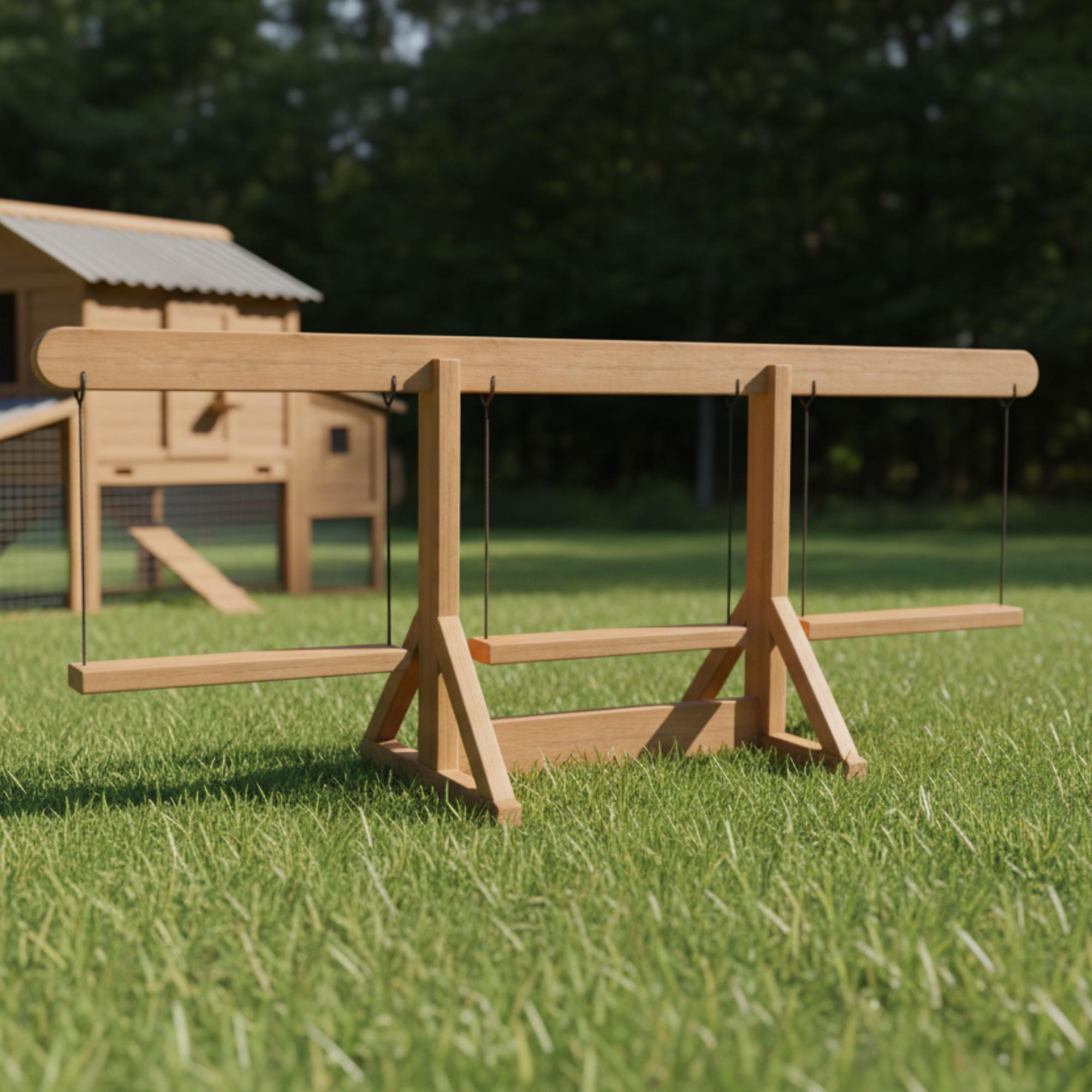 Chicken Swing Set Plans with 3D STL File, Easy Backyard Poultry Perch and Enrichment DIY PDF Download image 9