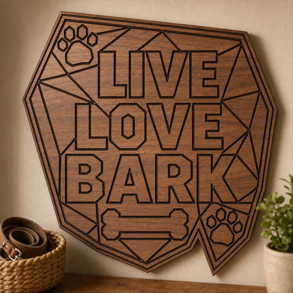 Funny Dog Quote Sign SVG DXF Bundle, 4 CNC Cut Files for Laser, Router, Glowforge, Cricut image 3