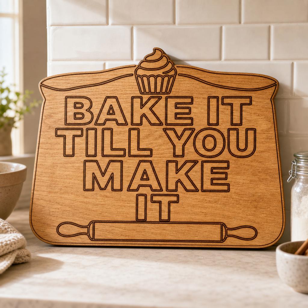 Funny Baking Quote Sign SVG DXF Bundle, 4 Funny Kitchen CNC Designs for Magnets, Stickers, Oven Mitts