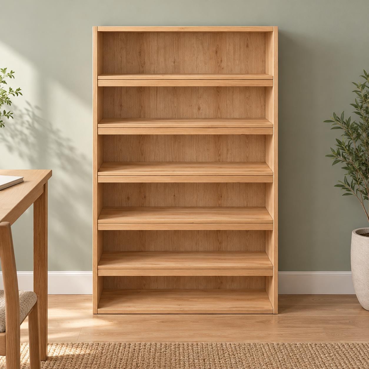 32.25 x 48 in Bookshelf Plans | Five Fixed Shelves | Safety Wall Mounting  DIY Guide image 3
