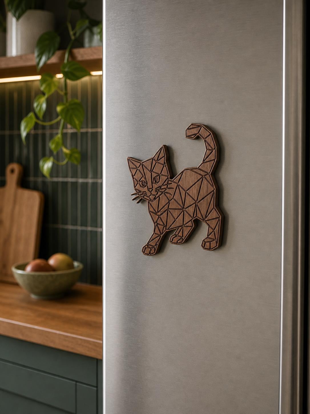 Cat SVG DXF Bundle, 4 CNC Router and Laser Cut Wood Cat Designs image 2