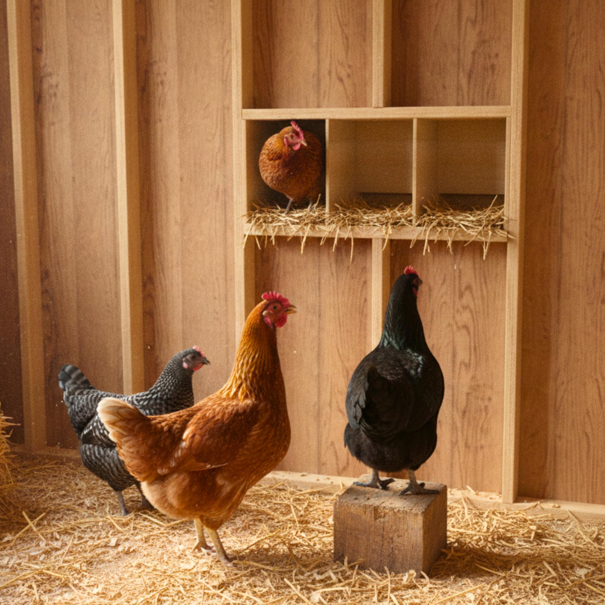 Coop-Mounted Roll-Out Nesting Box CNC Files, DXF STL Router Plans for Clean Egg Collection image 3