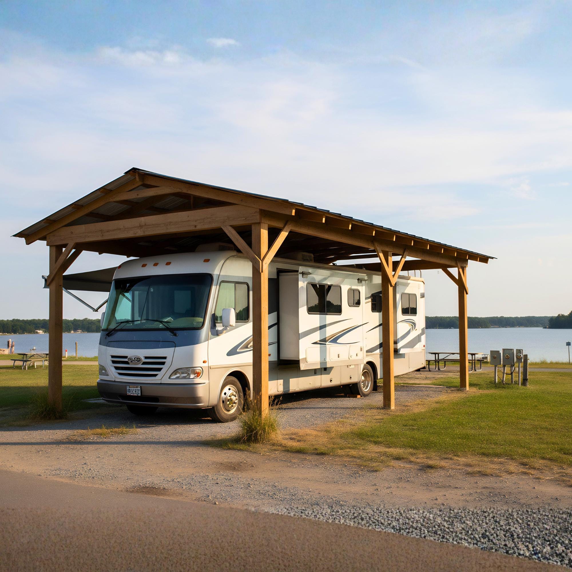 Carport Plans PDF, RV Trailer and ATV Shelter Build Guide, Budget Outdoor Storage Blueprint Download image 3