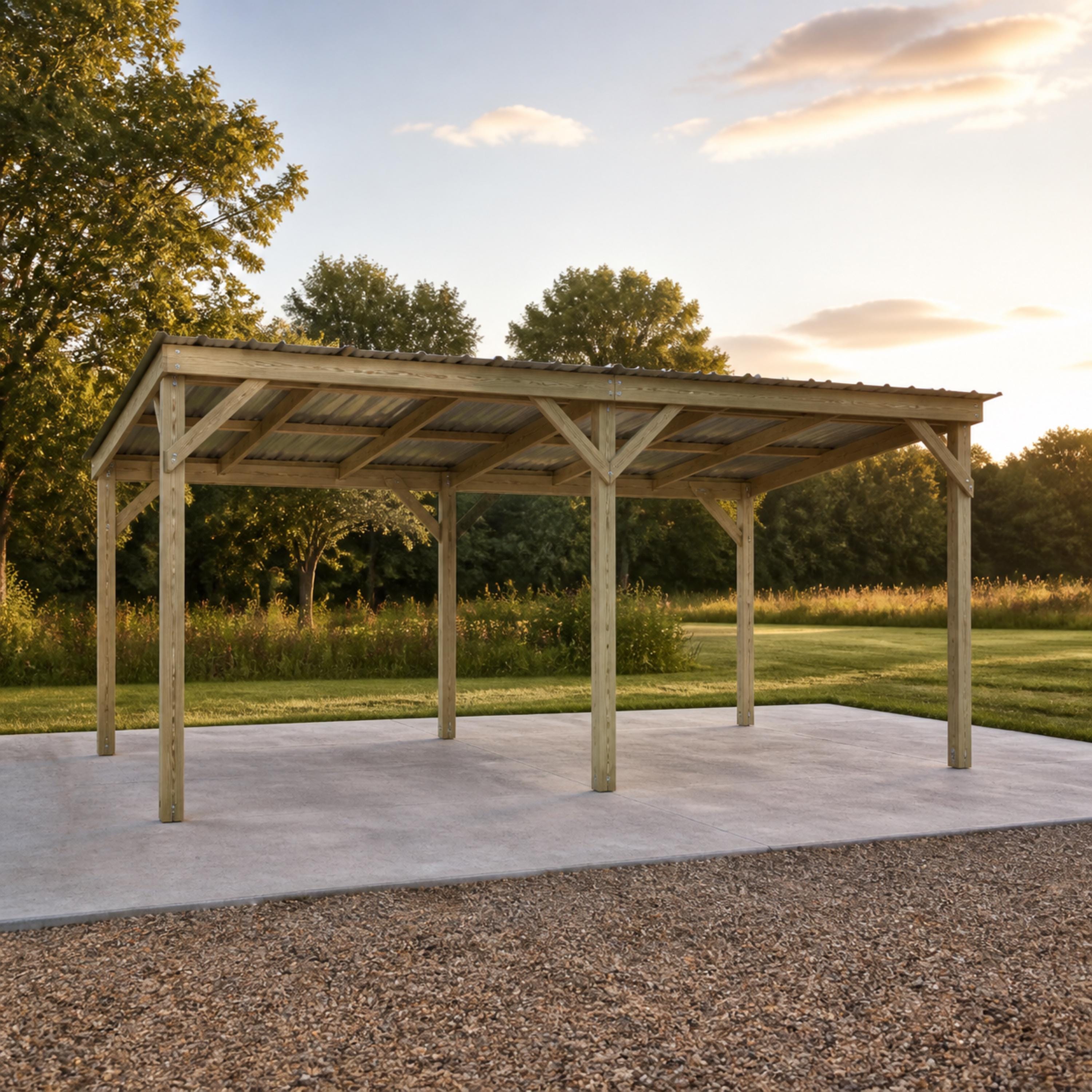 Pole Barn Plans 20x12x10 Run-In Shed, Horse Shelter and Storage Blueprint, DIY PDF Digital Download image 5