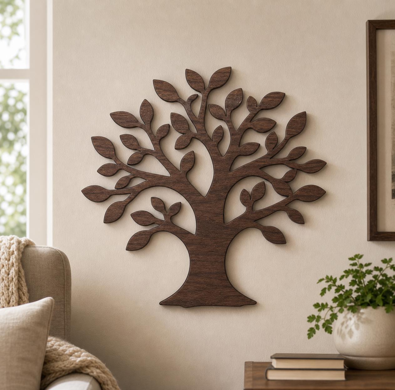 Tree SVG DXF Bundle, CNC Router and Laser Cut Wood Wall Decor Files