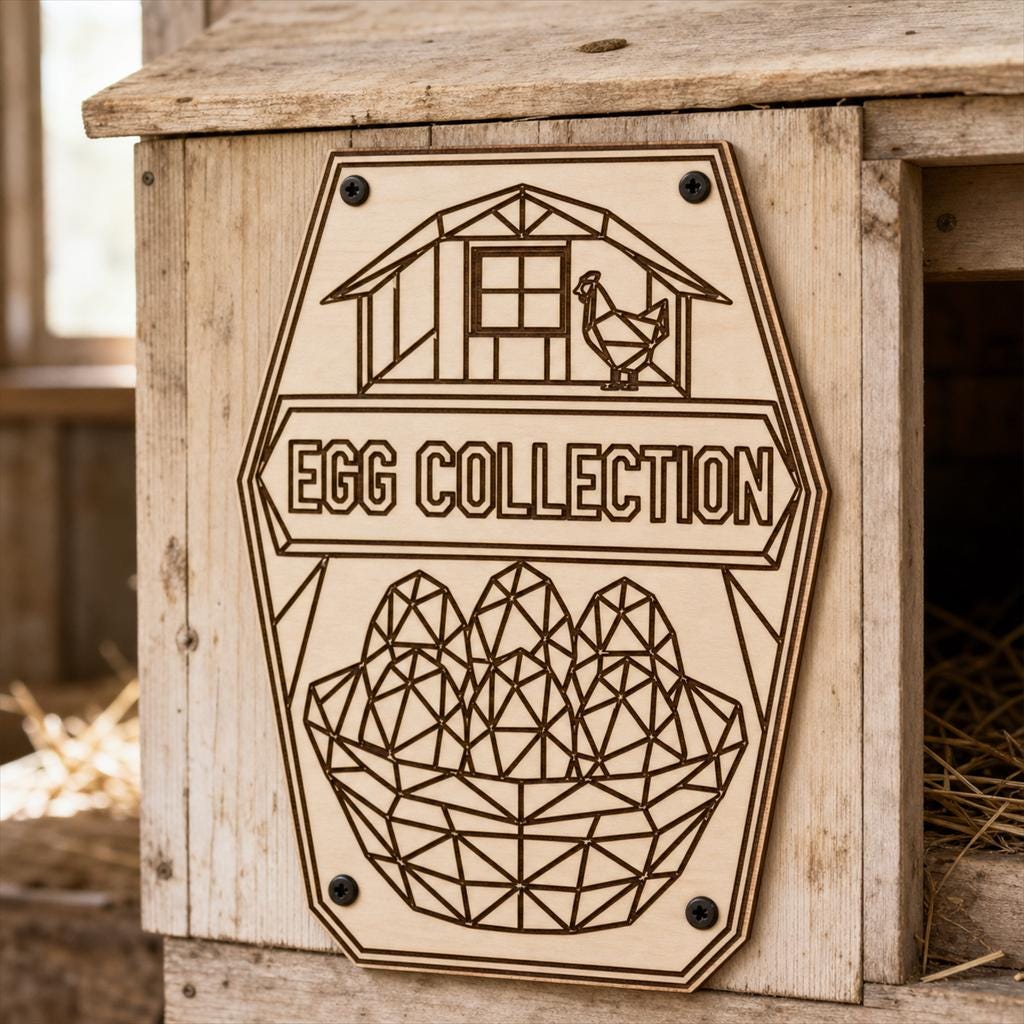 Nesting Box Labels SVG DXF Bundle, 4 CNC Laser Cut Files