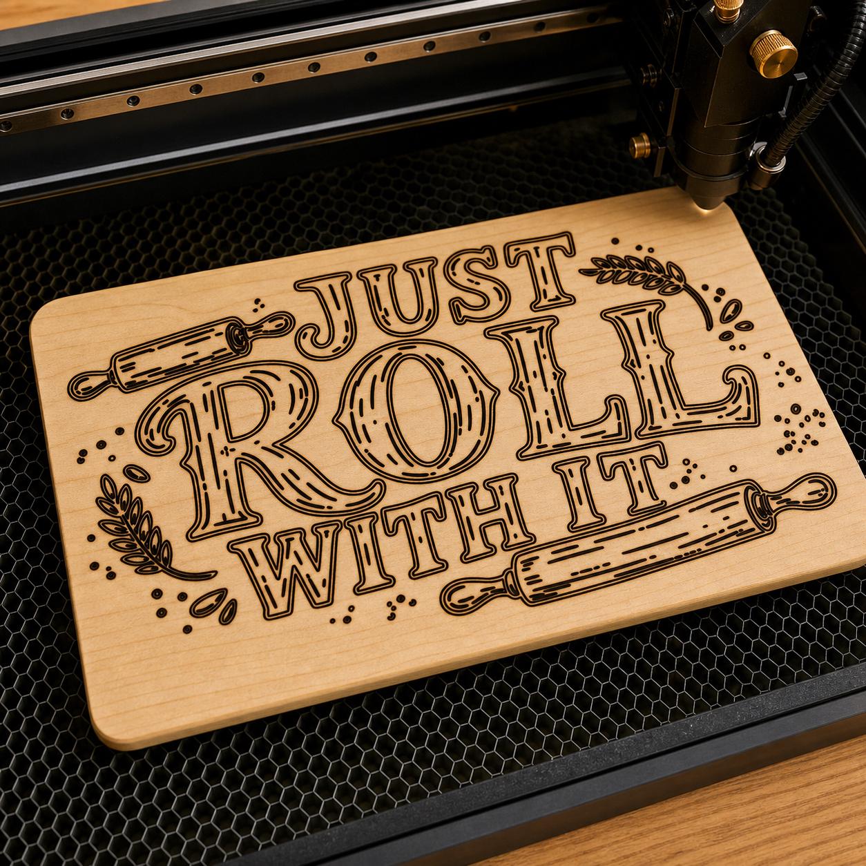 Trivet Oven Mitt Quote SVG DXF Bundle, 4 Funny Kitchen CNC Designs for Magnets, Stickers, Oven Mitts