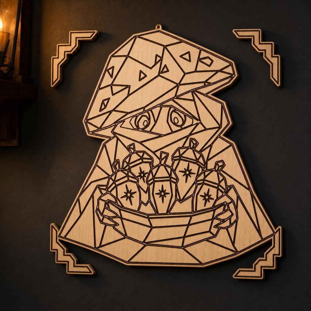Strange Monster Portrait SVG DXF Bundle, 4 CNC Laser Cut Files image 4