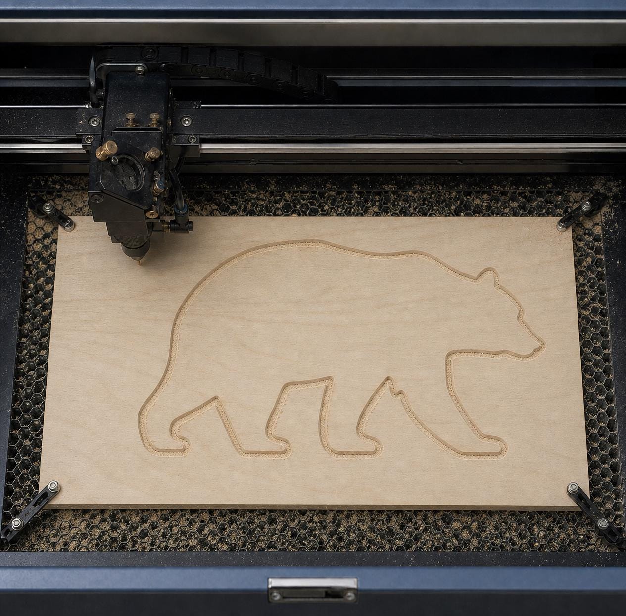 Bear SVG DXF Bundle, CNC Router and Laser Cut Wood Sign Files image 4