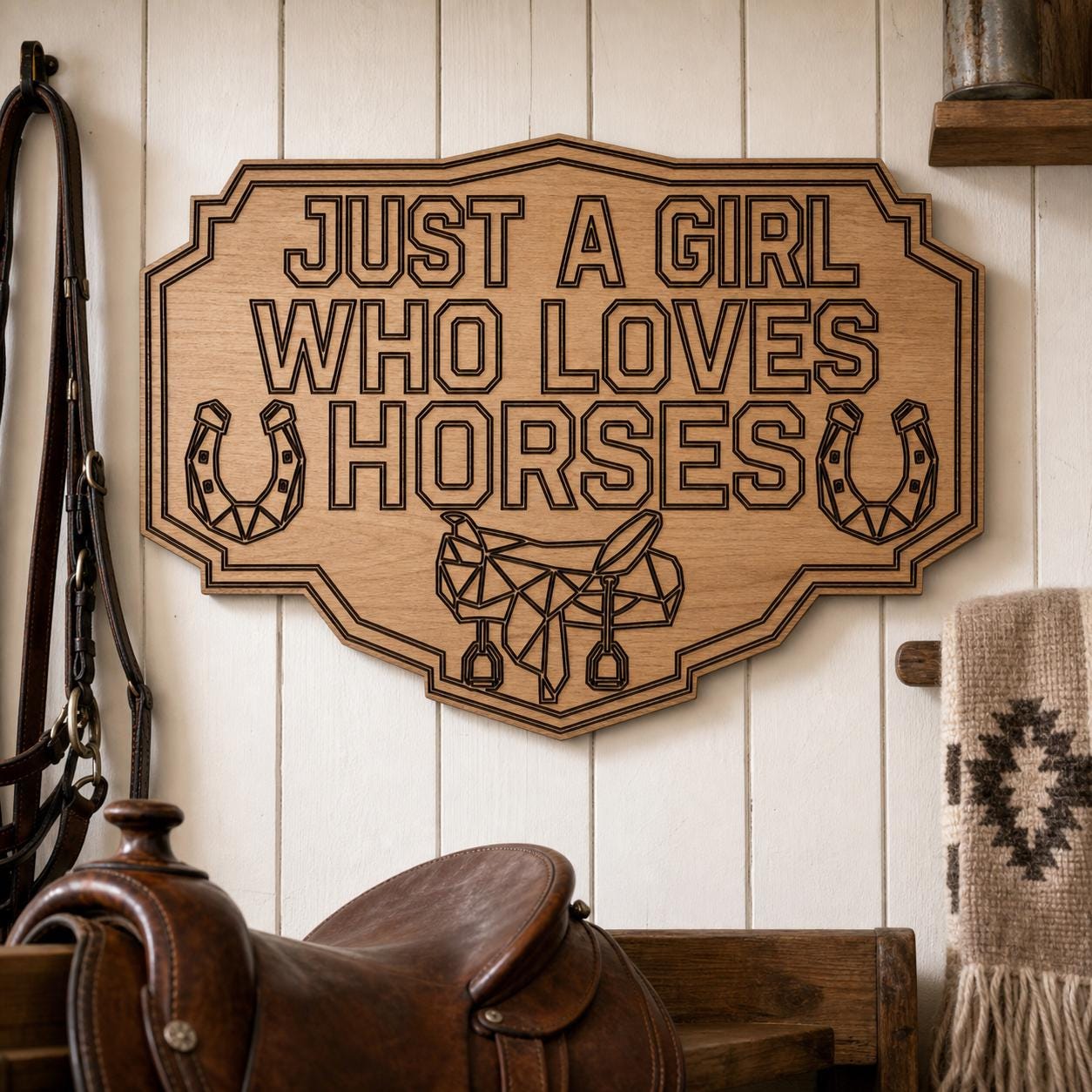 Funny Horse Quote Sign SVG DXF Bundle, 4 CNC Cut Files for Laser, Router, Glowforge, Cricut image 5